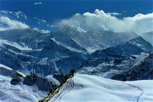 Chulu West Peak Klettern
